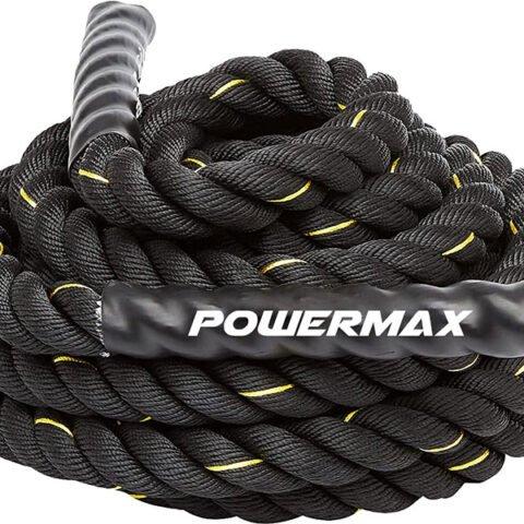 PowerMax RB-9M Gym Battle Rope 9 m with Protective Hand Grip