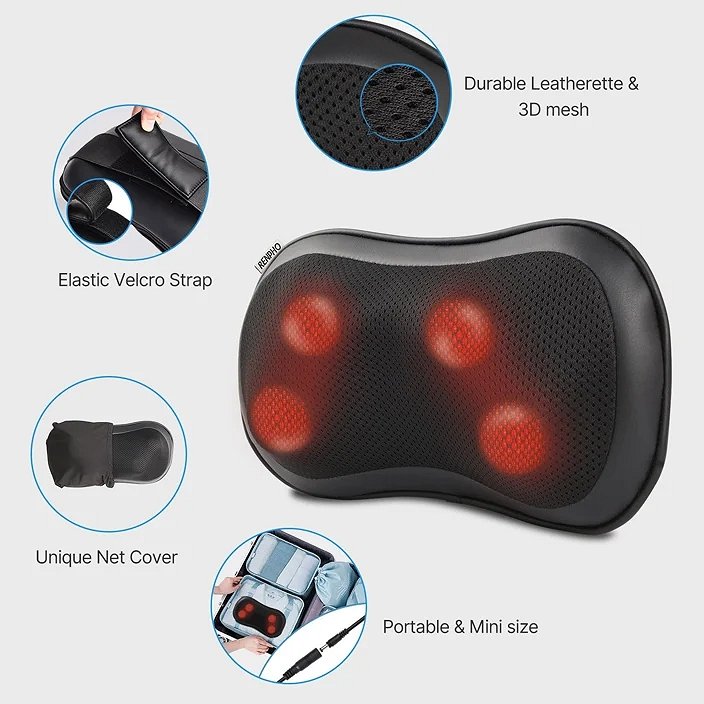 Renpho Back Massager Pillow RF-NM067-BK view 2