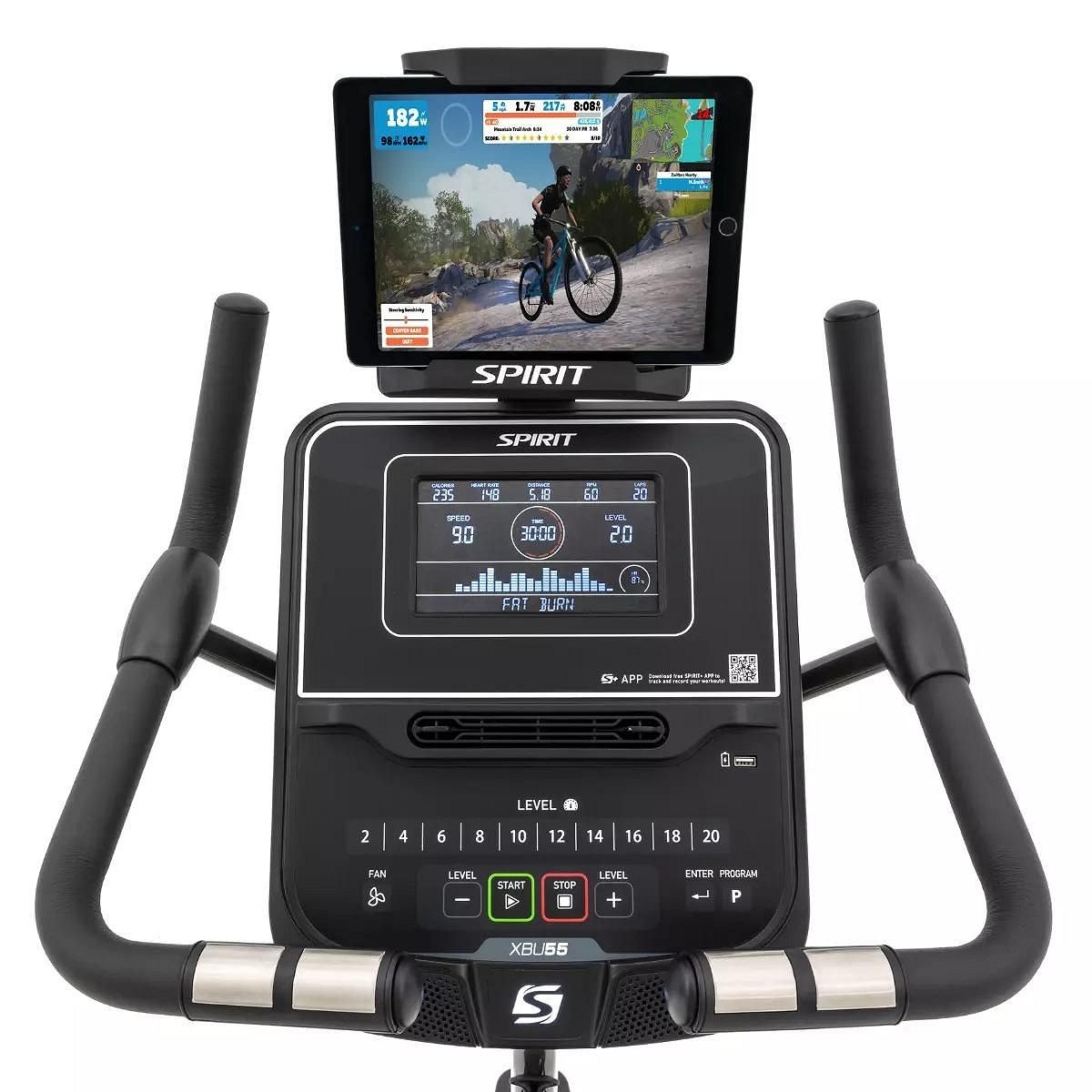 Spirit Fitness Home XBU55 Upright Bike STXBU55 view 3