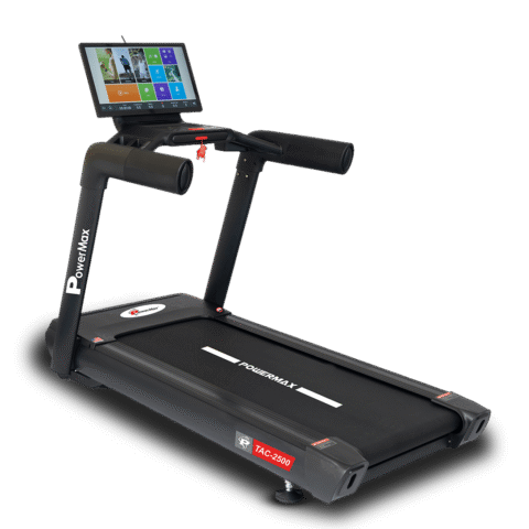 PowerMax TAC-2500 Commercial Motorized AC Treadmill with 23.8 Inch Touch Screen