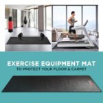 PowerMax TP-04 Treadmill and Exercise Equipment Mat 177.5 x 75 cm