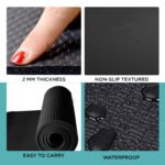 PowerMax TP-04 Treadmill and Exercise Equipment Mat 177.5 x 75 cm