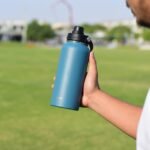 WAICEE Steel Blue Travel Reusable Bottle view 4